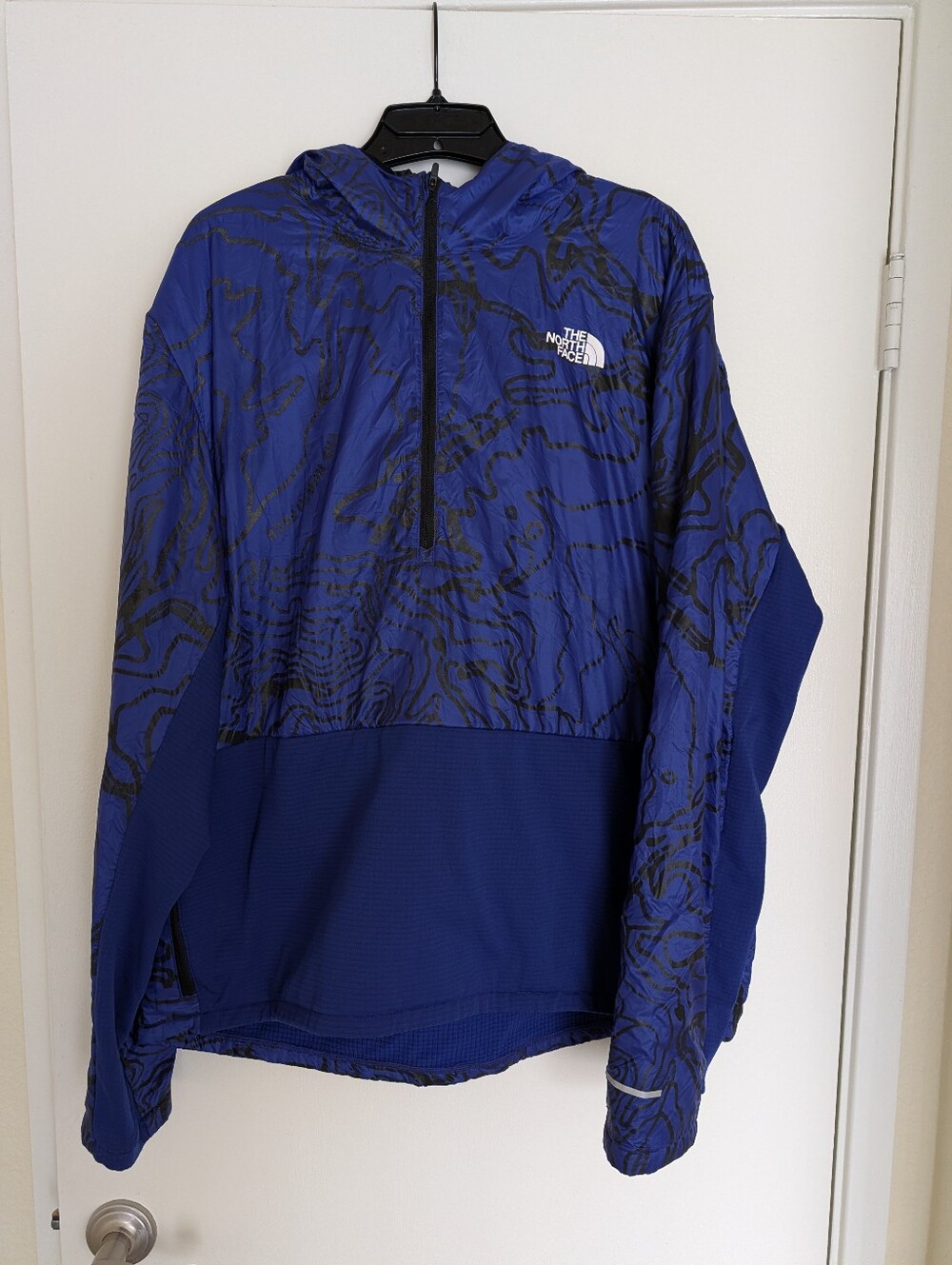 The North Face Jacket Mens XL Lapis Blue Half-Zip Windbreaker Pullover